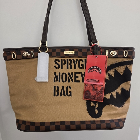 Sprayground Money Bag Tote Bag - Picture 2 of 5